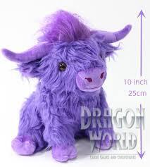 Purple Highland Cow Plush
